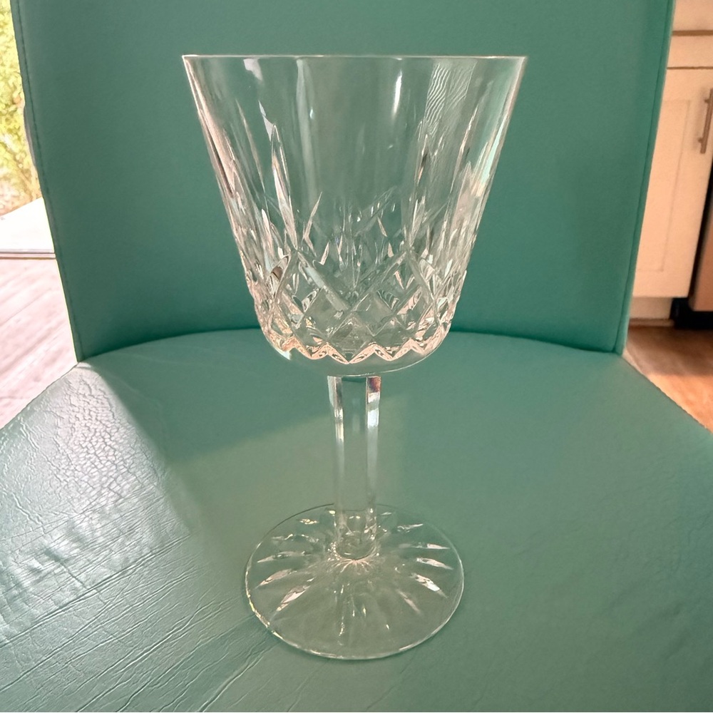 7" Tall ☘️ Waterford  Lismore Claret Wine Glass Stem